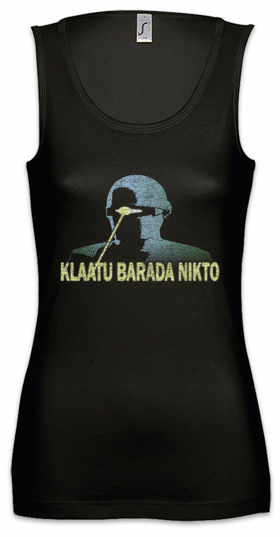 Tanktop Klaatu Barada Nikto Ärmelloses Damen T-Shirt The Day Der Tag An Dem