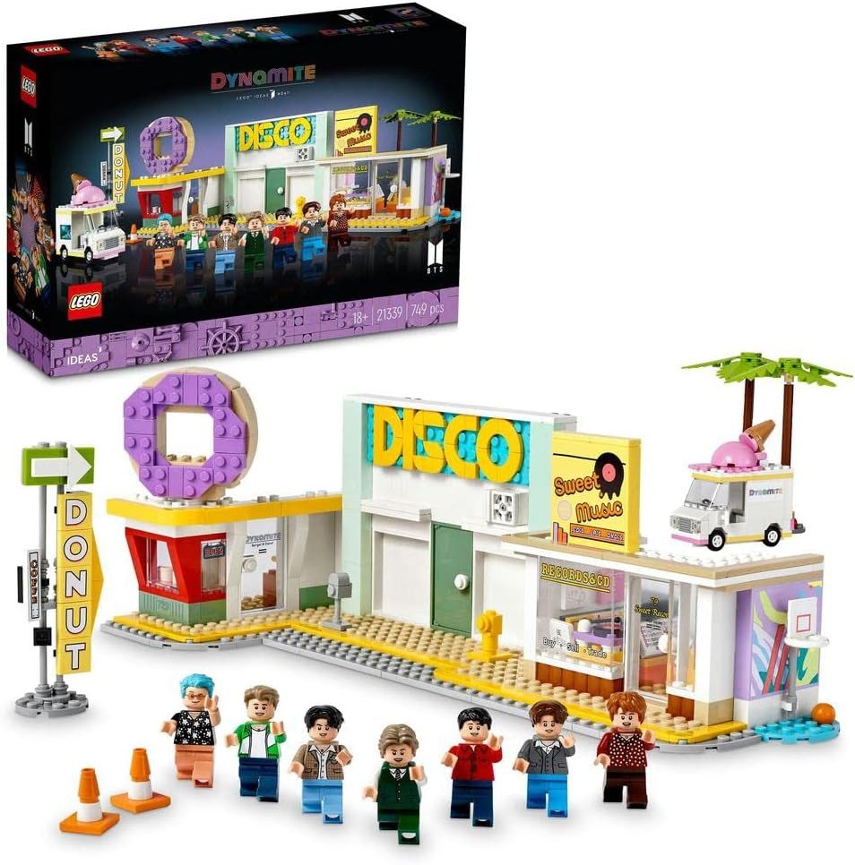 LEGO® Ideas - BTS Dynamite Bühnenkulisse mit Minifiguren (21339) Konstruktions-Spielset, (749 St)