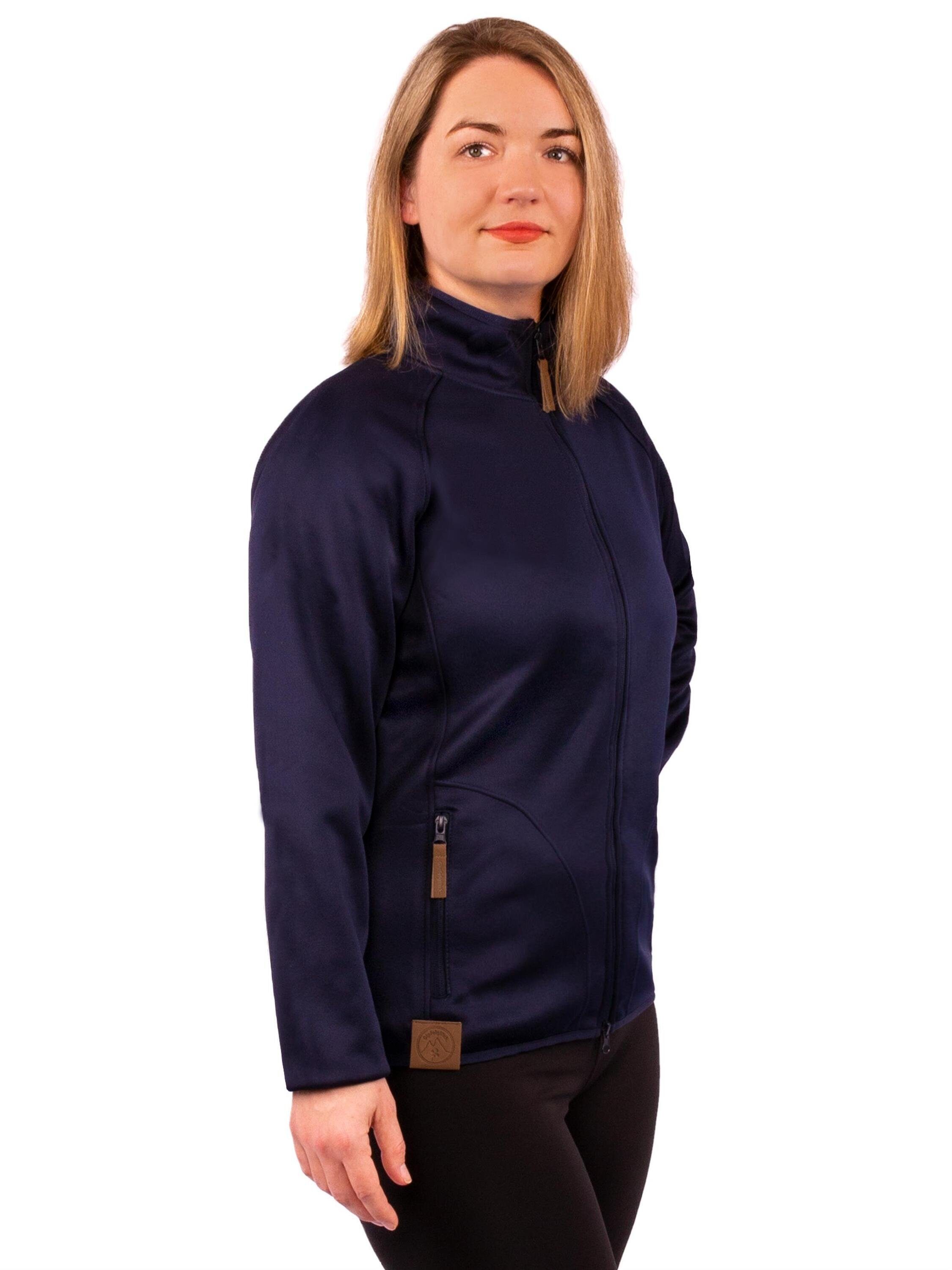 Gipfelglück Softshelljacke Damen, atmungsaktiv Tamara Navy für