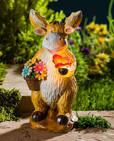 dynamic24 Gartenfigur »LED Elch«, Deko Beleuchtung Garten Terrasse Leuchte Lampe Figur Tier