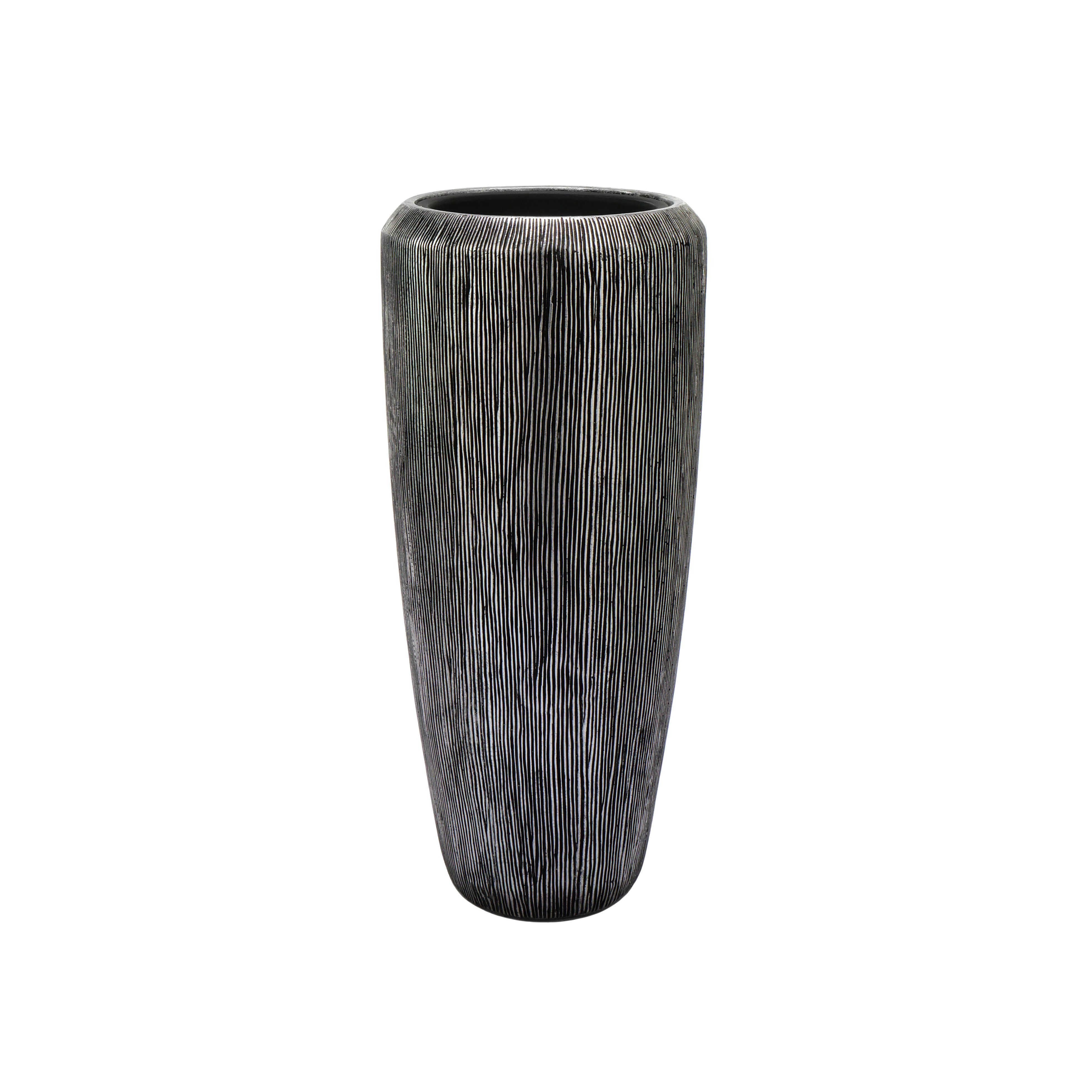 Flingora Bodenvase Esmee, mit Einsatz - Fiberglas - Indoor - Silber - Höhe günstig online kaufen
