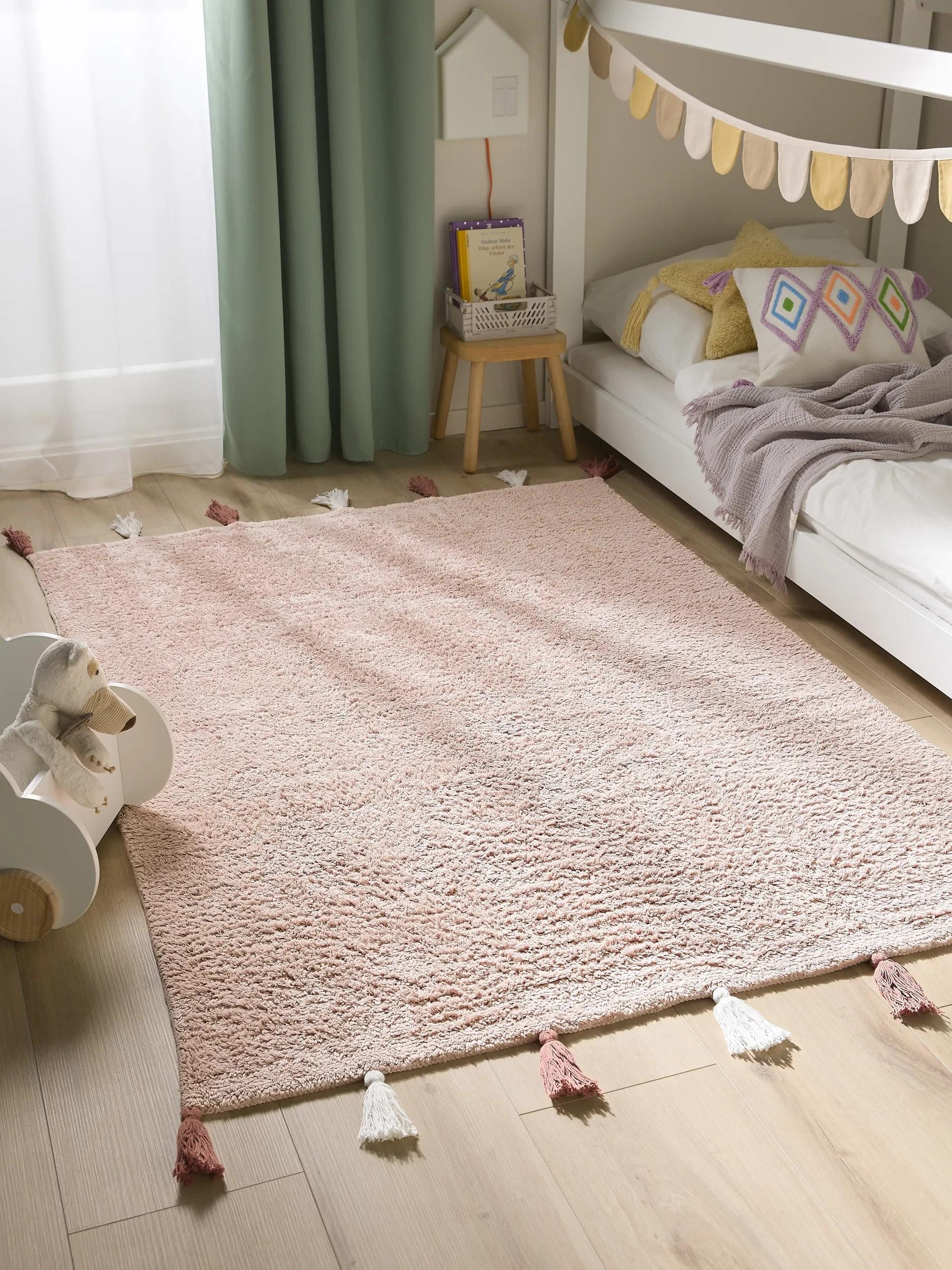 benuta Kinderteppich Malu, rechteckig, Höhe: 6 mm, Kunstfaser, Berber, Ethno-Style, Wohnzimmer