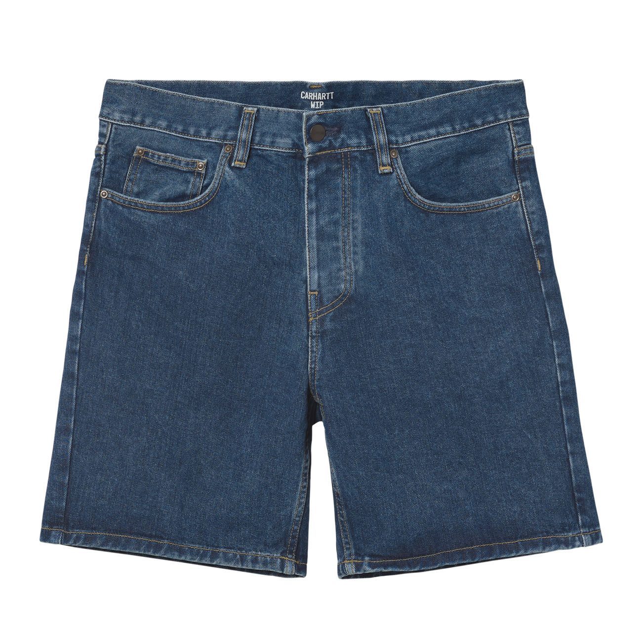 Carhartt WIP 5-Pocket-Jeans Carhartt WIP Newel Short Herren Blue Stone Washed