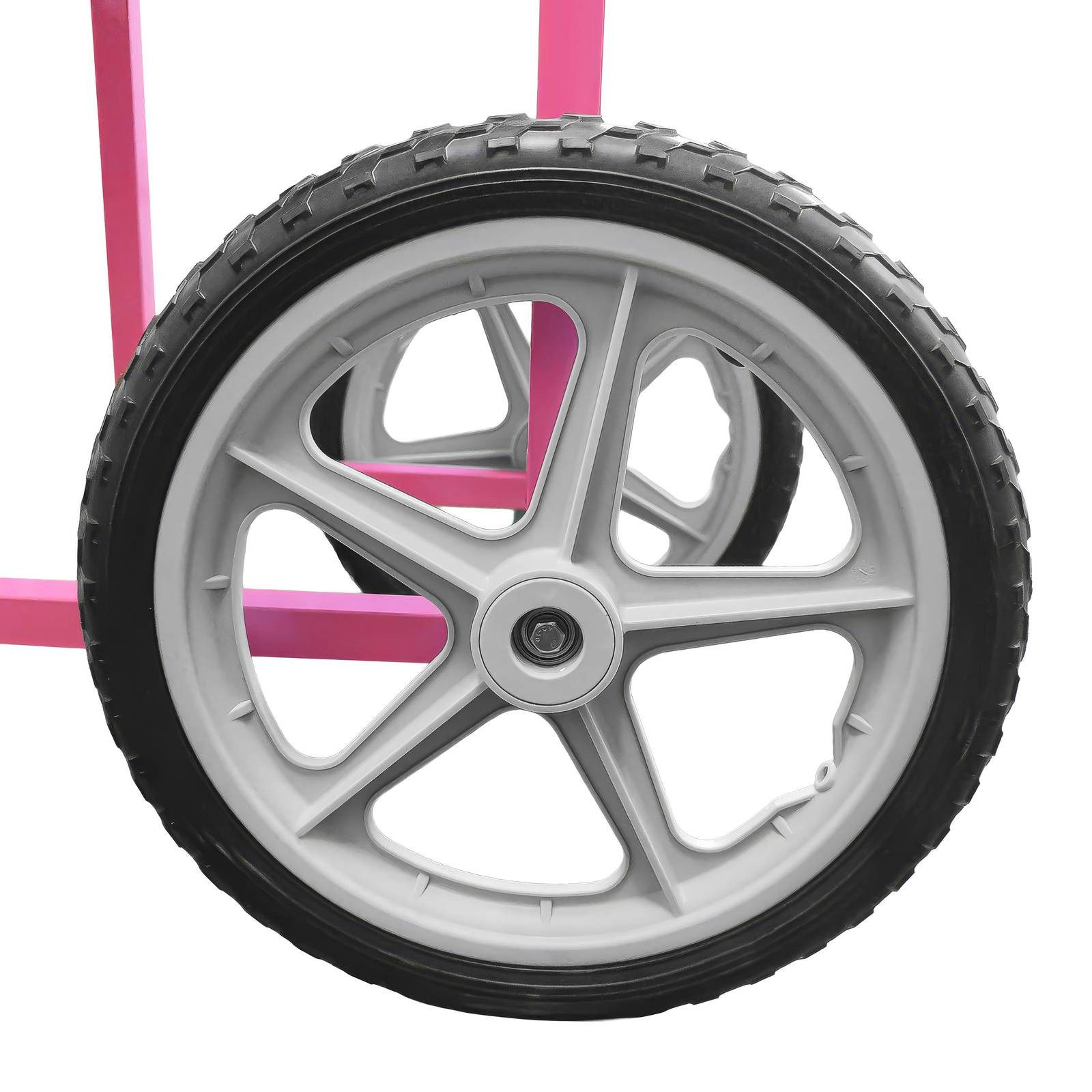 Royal Catering Zuckerwattemaschine Zuckerwattegerät mit Wagen Ø 52 cm Zuckerwatte Automat 1200 W pink – Bild 5 von 5