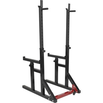 GORILLA SPORTS Squat Rack Langhantel 50mm, Langhantelstange und 30kg Hantelscheiben, Verstellbar, (1-tlg)