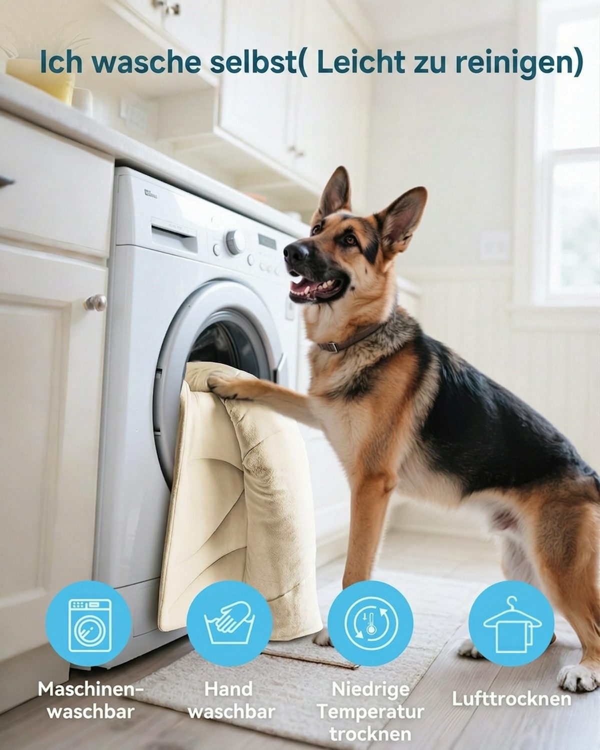 Ledander Hundematte Kühlmatte für Hunde, Selbstkühlende Hundematte, Sommer Kühlkissen, für Hunde, Langlebiger Tragbares Kühldecke Hund Waschbar – Bild 5 von 5