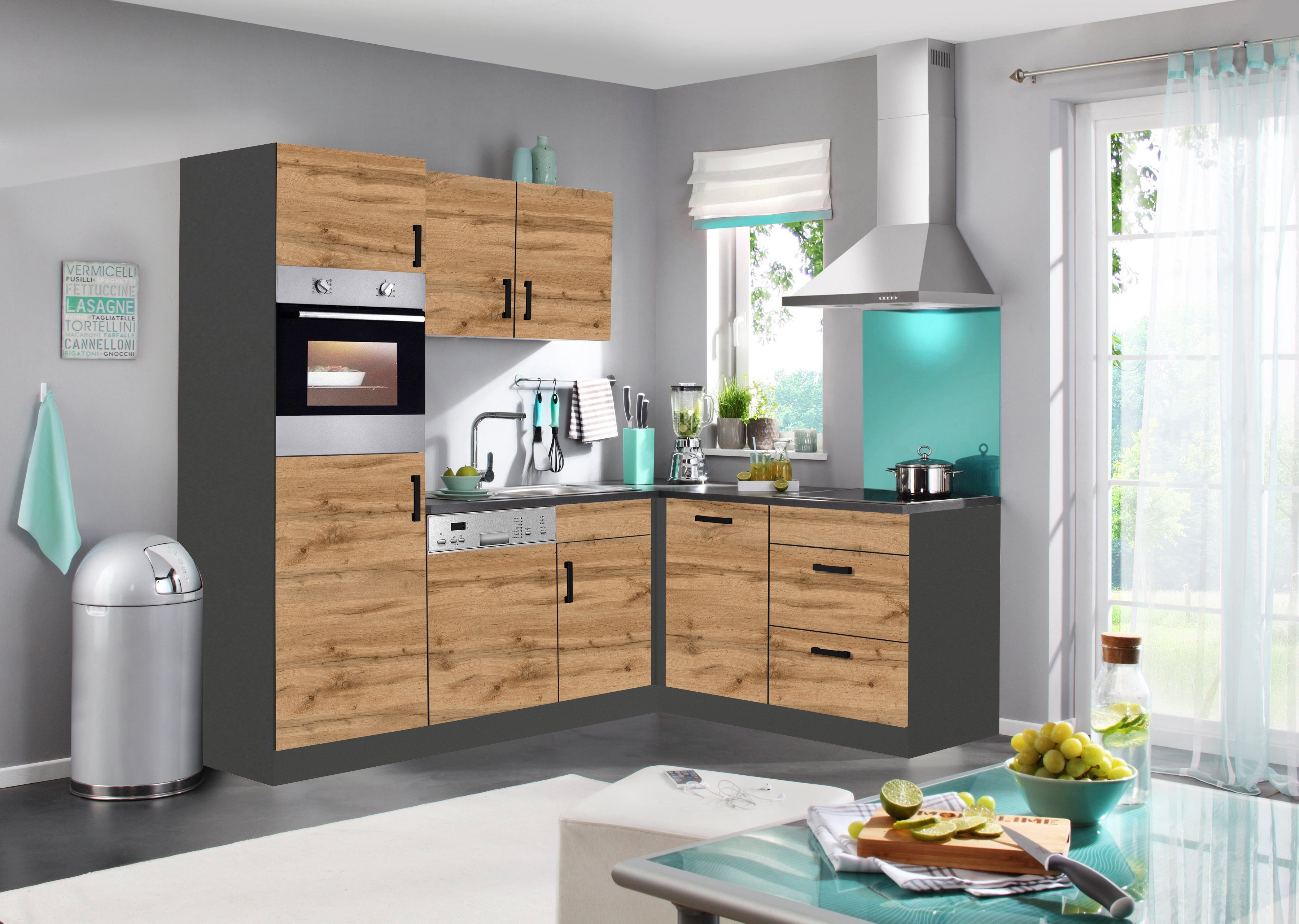 KOCHSTATION Winkelküche "KS-Toronto" Stellbreite 230x170 cm, mit E-Geräten günstig online kaufen