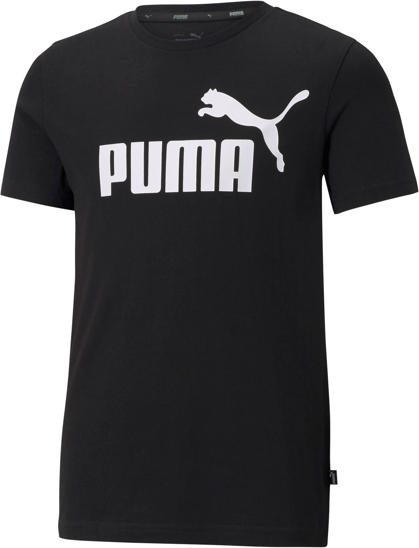 ESS PUMA Puma B T-Shirt Black LOGO TEE