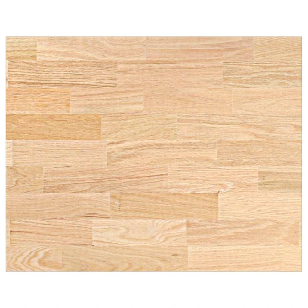vidaXL Tischplatte Küchenarbeitsplatte 80x63,5x2,7 cm Massivholz Eiche Rechteckig (1 St)