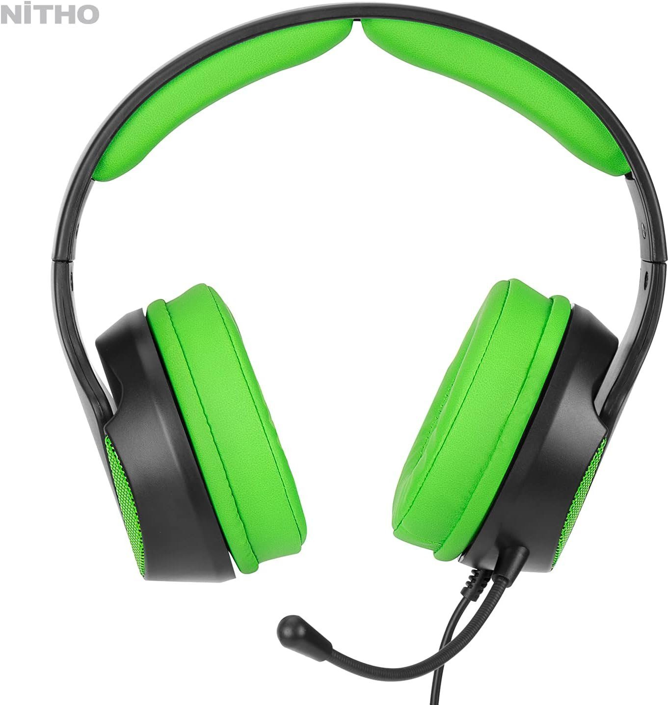 (Gaming Head-Set, USB NITHO Headset treiber bügelmikrofon Over-Ear Headset für Kopfhörer, mit kabel) kopfhörer audioanschluss Gaming-Headset