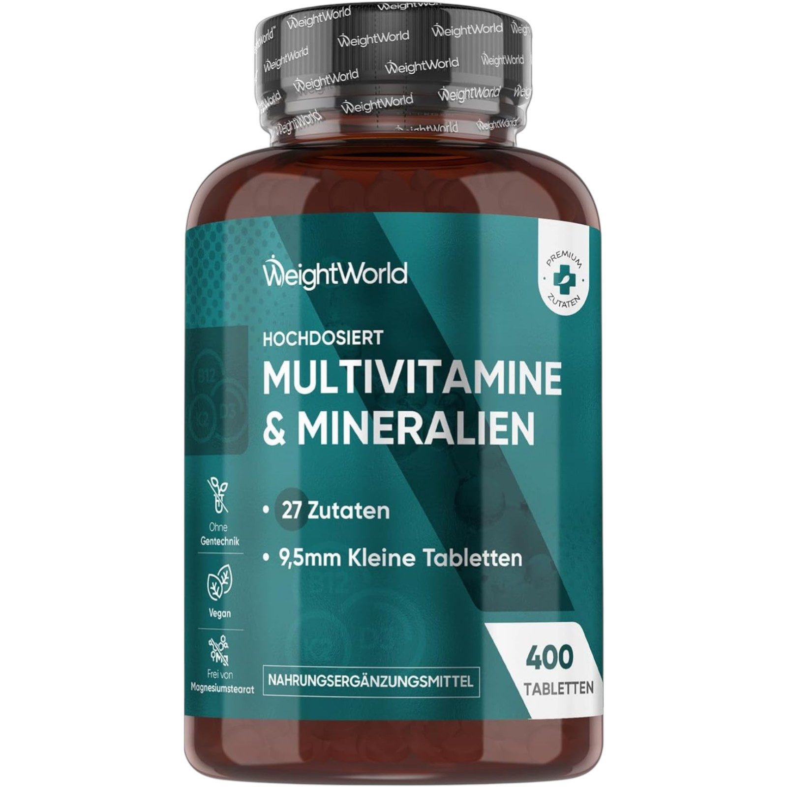 Weight World Multivitamin Tabletten - 400 vegane Tabletten Kapseln