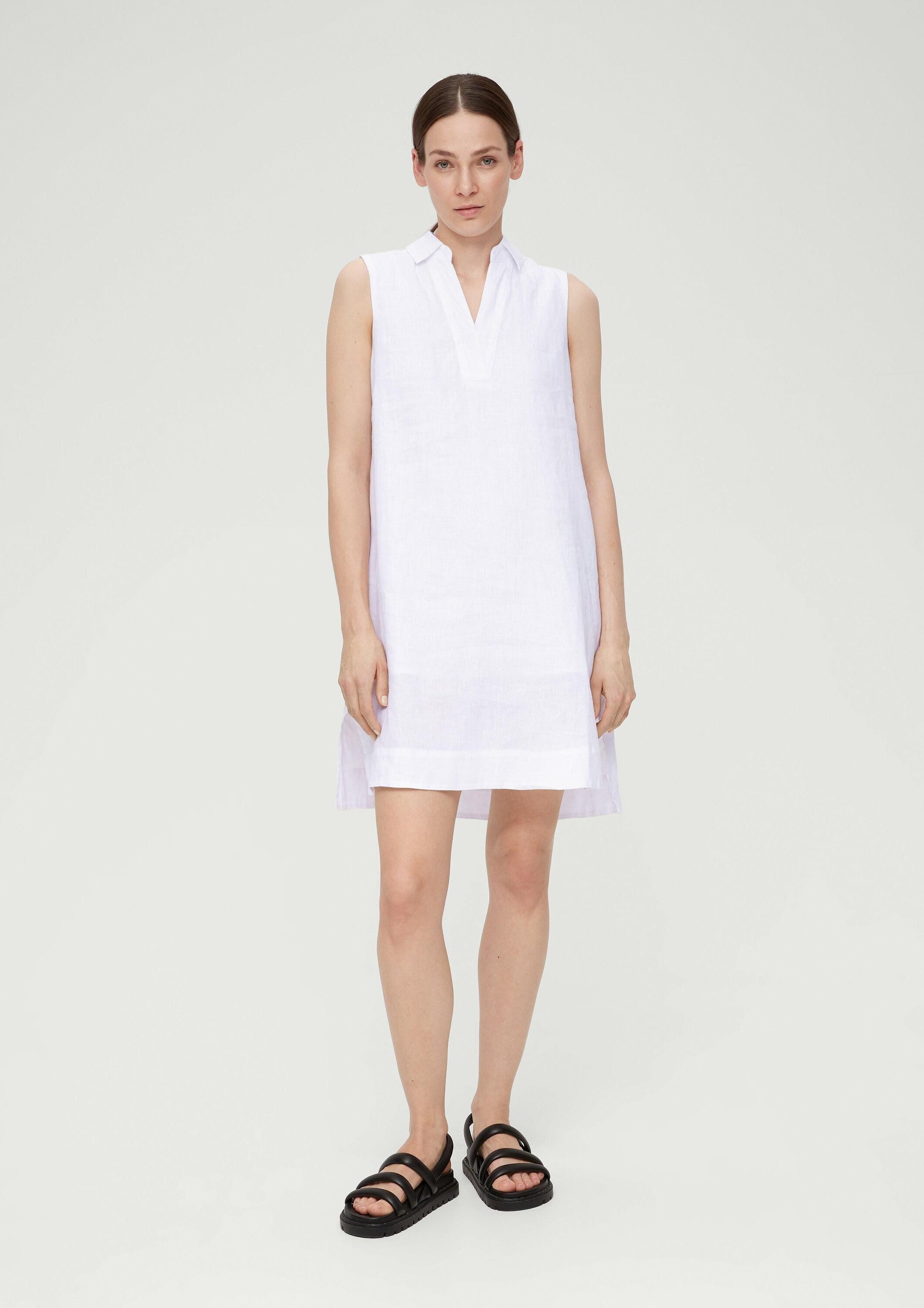 s.Oliver Minikleid Kleid Blusenkleid aus Leinen