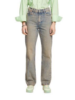 Esprit Straight-Jeans Retro-Jeans mit gerader Passform und hohem Bund