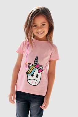 KIDSWORLD T-Shirt für kleine Mädchen mit niedlichem Einhornmotiv