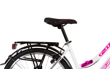 Rezzak Kinderfahrrad 24 Zoll Mädchen Fahrrad Kinder Fahrrad 21 Gang Shimano Weiss Pink, 21 Gang, Kettenschaltung