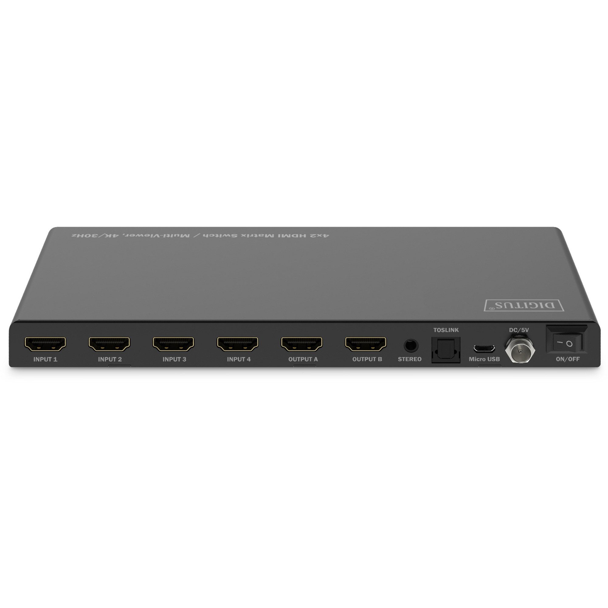 Digitus Digitus HDMI Matrix Switch / Multi-Viewer 4x2, HDMI-Adapter