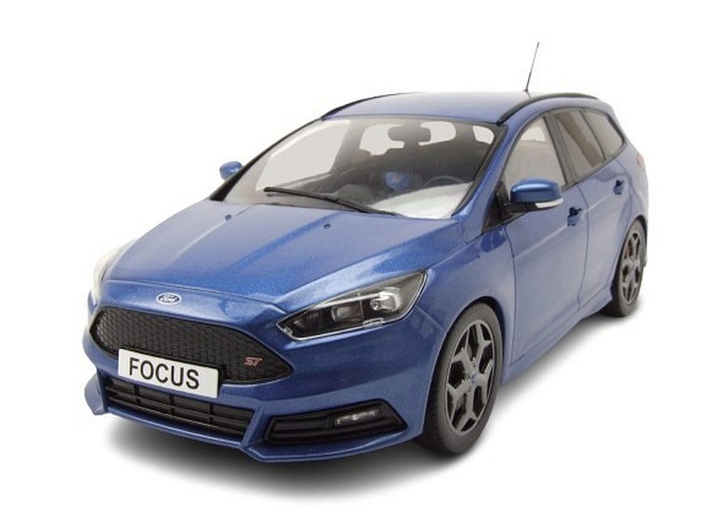 MCG Modellauto Ford Focus ST Turnier Kombi 2014 dunkelblau, Maßstab 1:18