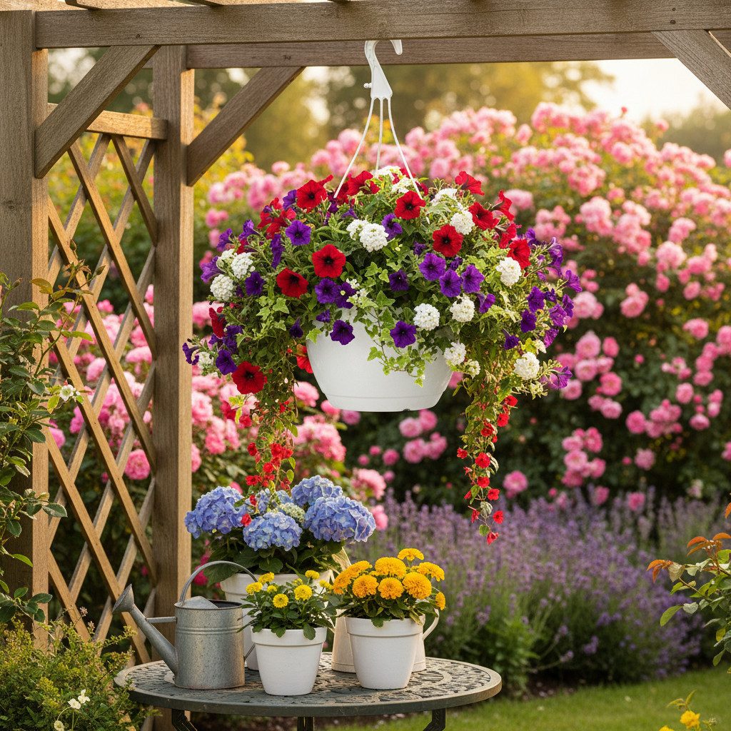 Pöppelmann GmbH & Co. KG Blumenampel Blumenampel Hängeschale Kunststoff wetterfest dekorativ