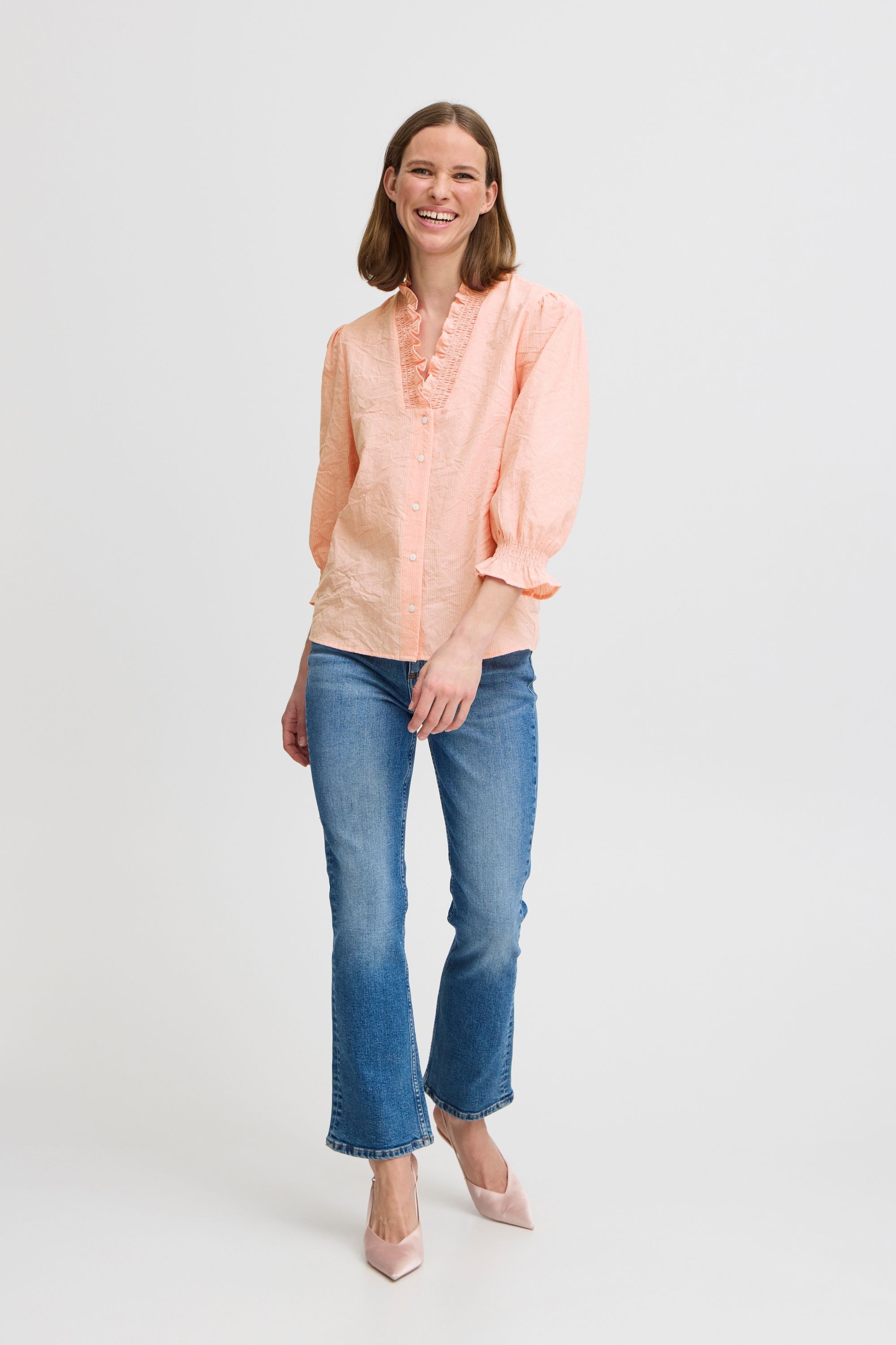 b.young Kurzarmbluse BYISTRIBE SHIRT - Bluse günstig online kaufen