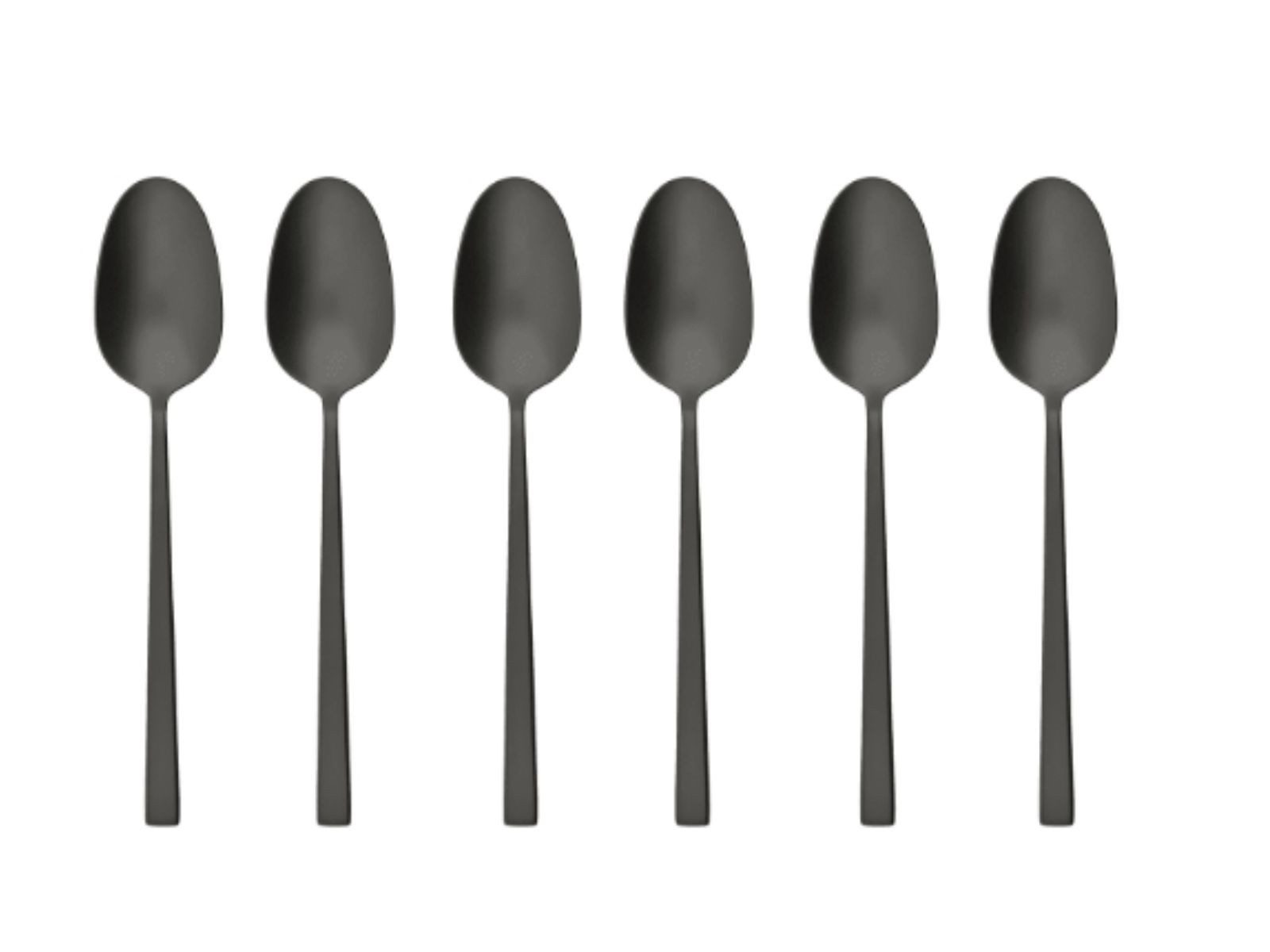 sambonet Besteck-Set Rock Antique Mokkalöffel Edelstahl/PVD 2Black Set6, Edelstahl