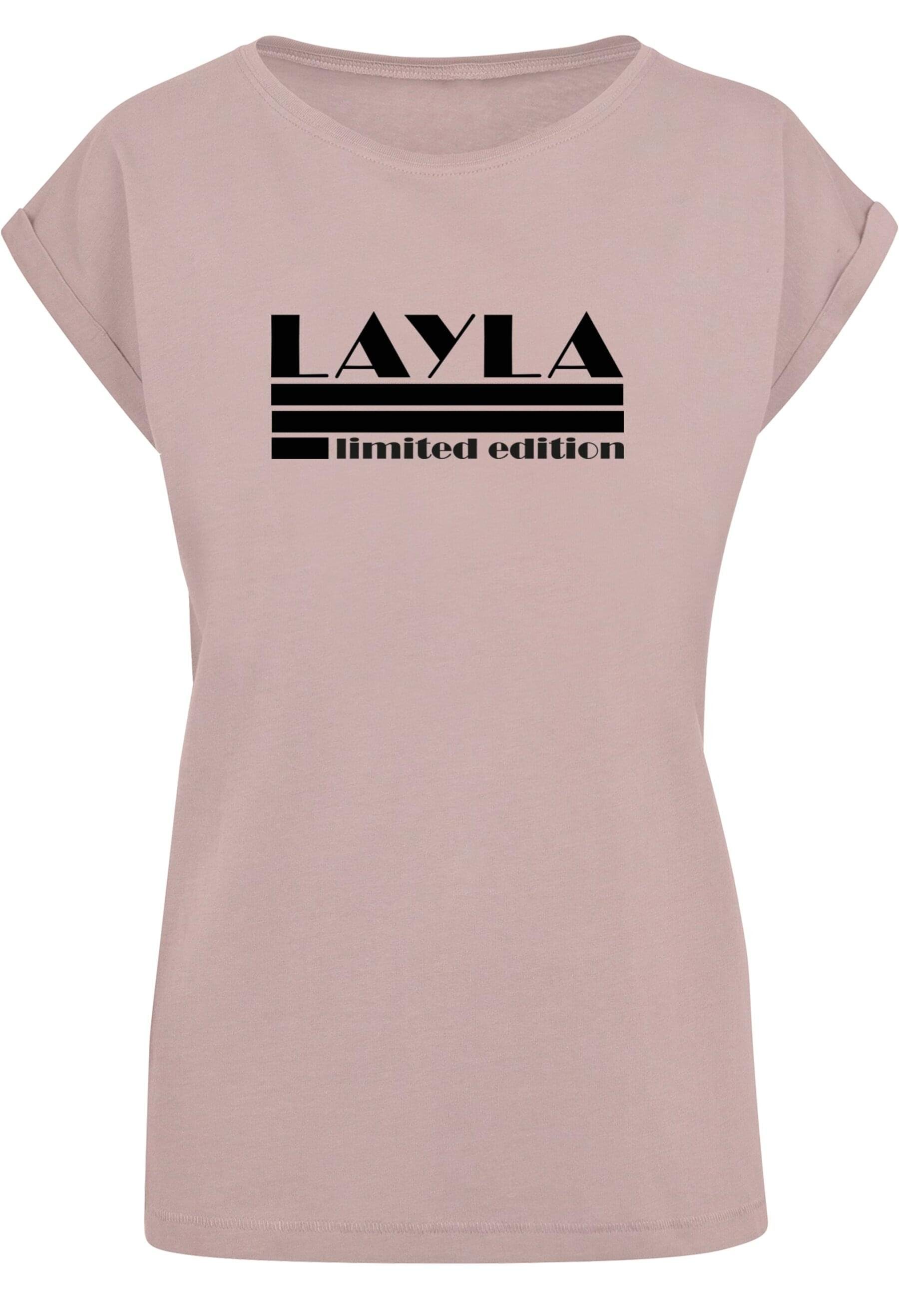 Merchcode T-Shirt Damen Ladies Layla - Limited Edition T-Shirt (1-tlg) duskrose