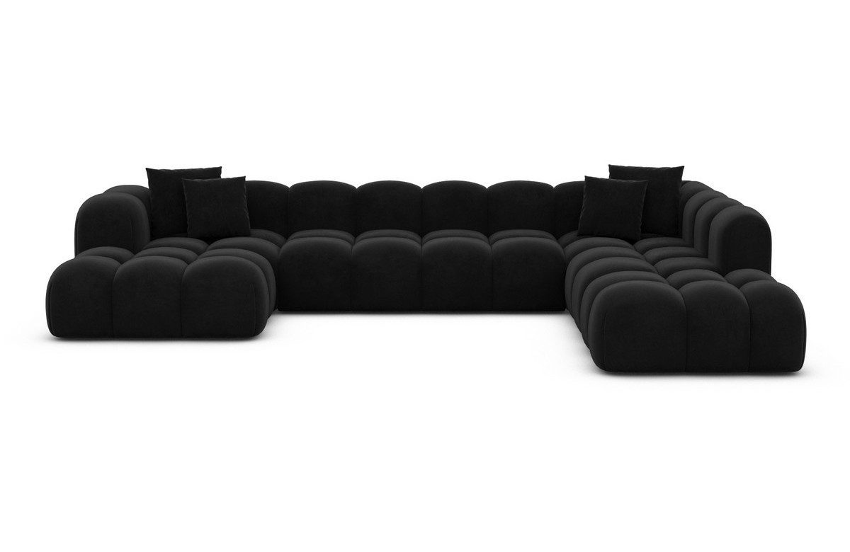 Sofa Dreams Wohnlandschaft Polster Stoffsofa Modern Ottomane Couch Samtstof günstig online kaufen