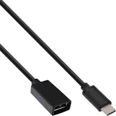 INTOS ELECTRONIC AG »InLine® USB 3.1 OTG Adapterkabel, Typ C Stecker an A Buchse, 0,15m« USB-Kabel