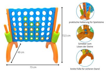 alldoro Spiel, 60011, großes 4 gewinnt Spiel, 73 x 49 x 72,5 cm