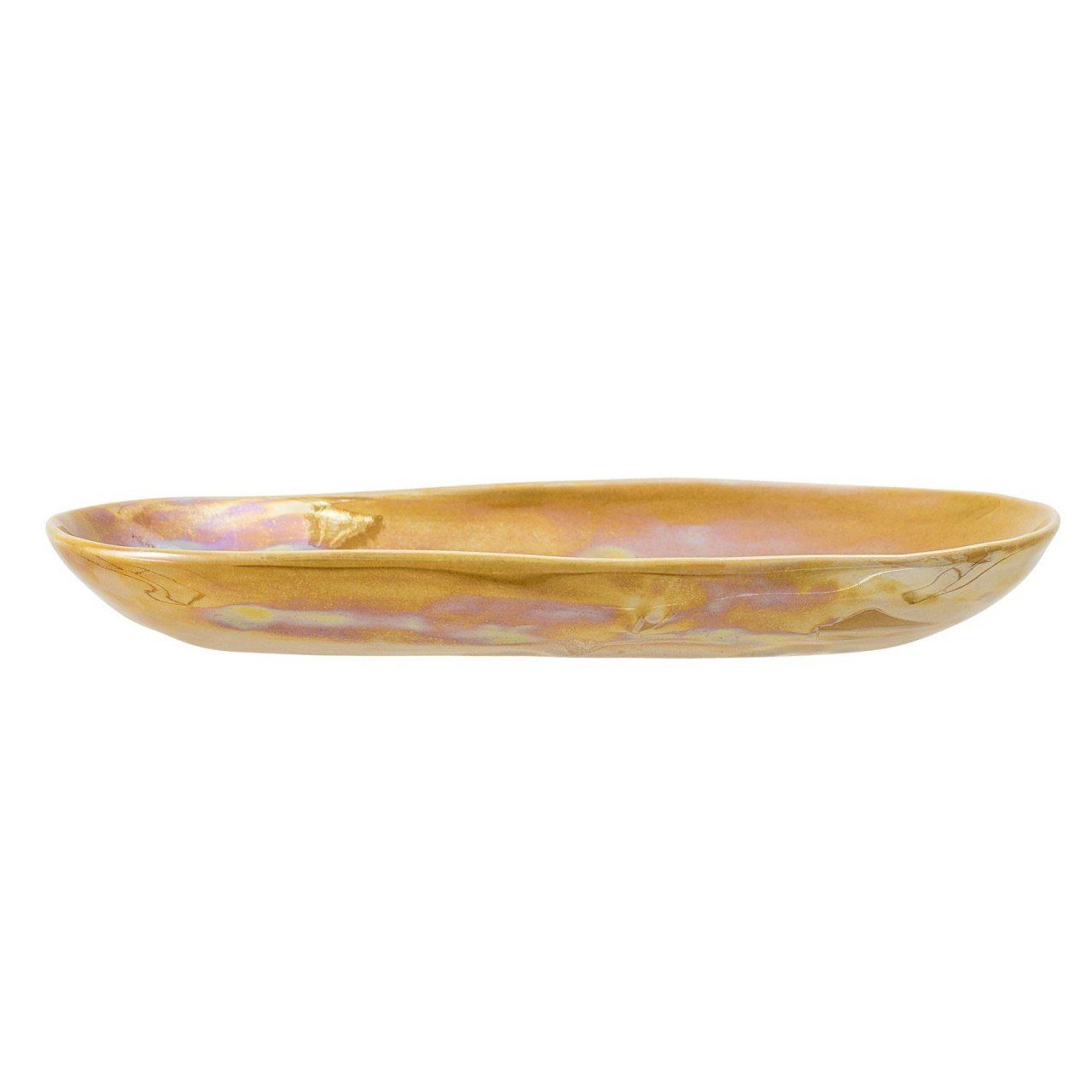 Bloomingville Servierplatte, Keramik, L:23.5cm B:12.5cm Braun Keramik