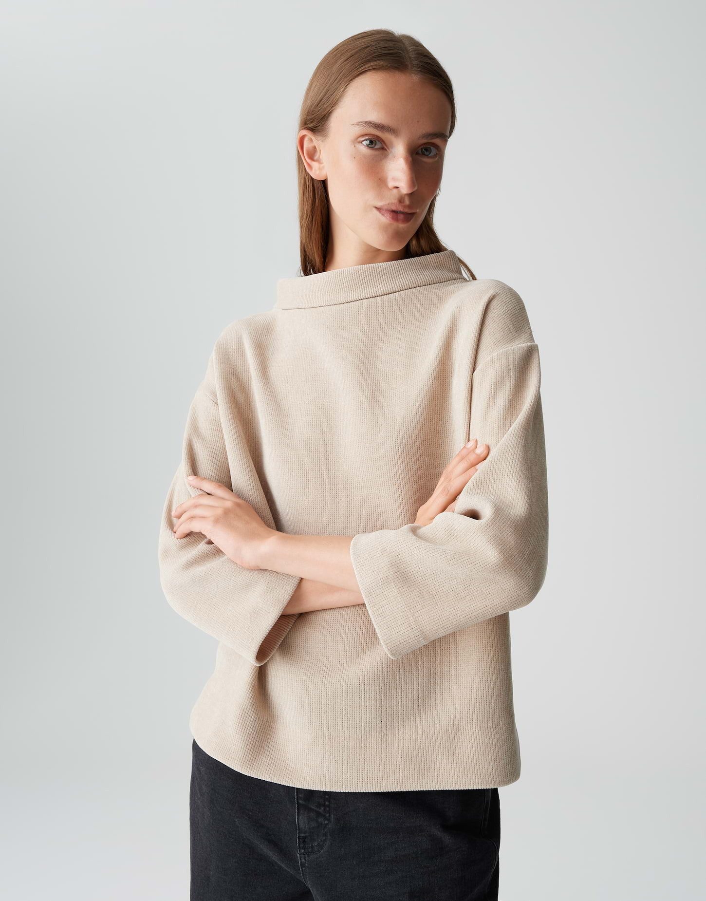 OPUS Sweatshirt GOHEME in feiner Waffelstruktur günstig online kaufen