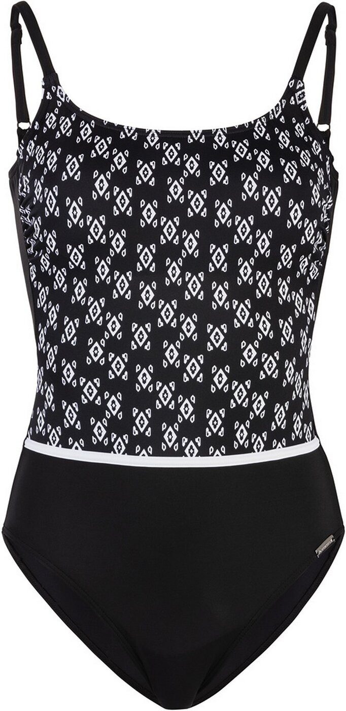 FIREFLY Badeanzug Da.-Badeanzug Amira AOP BLACK