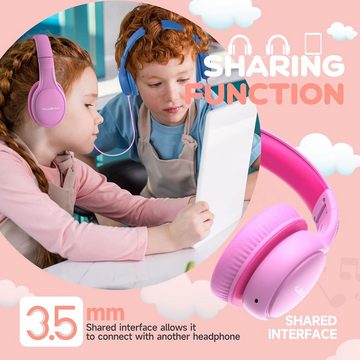 KLUGMIA Immersives Klangerlebnis Kinder-Kopfhörer (Kristallklarer Ton, Sicherer Lautstärkepegel, hervorragender Stereo-Sound und einfaches Teilen., mit Klare Audioqualität und Vielseitigkeit,Universelle Kompatibilität)