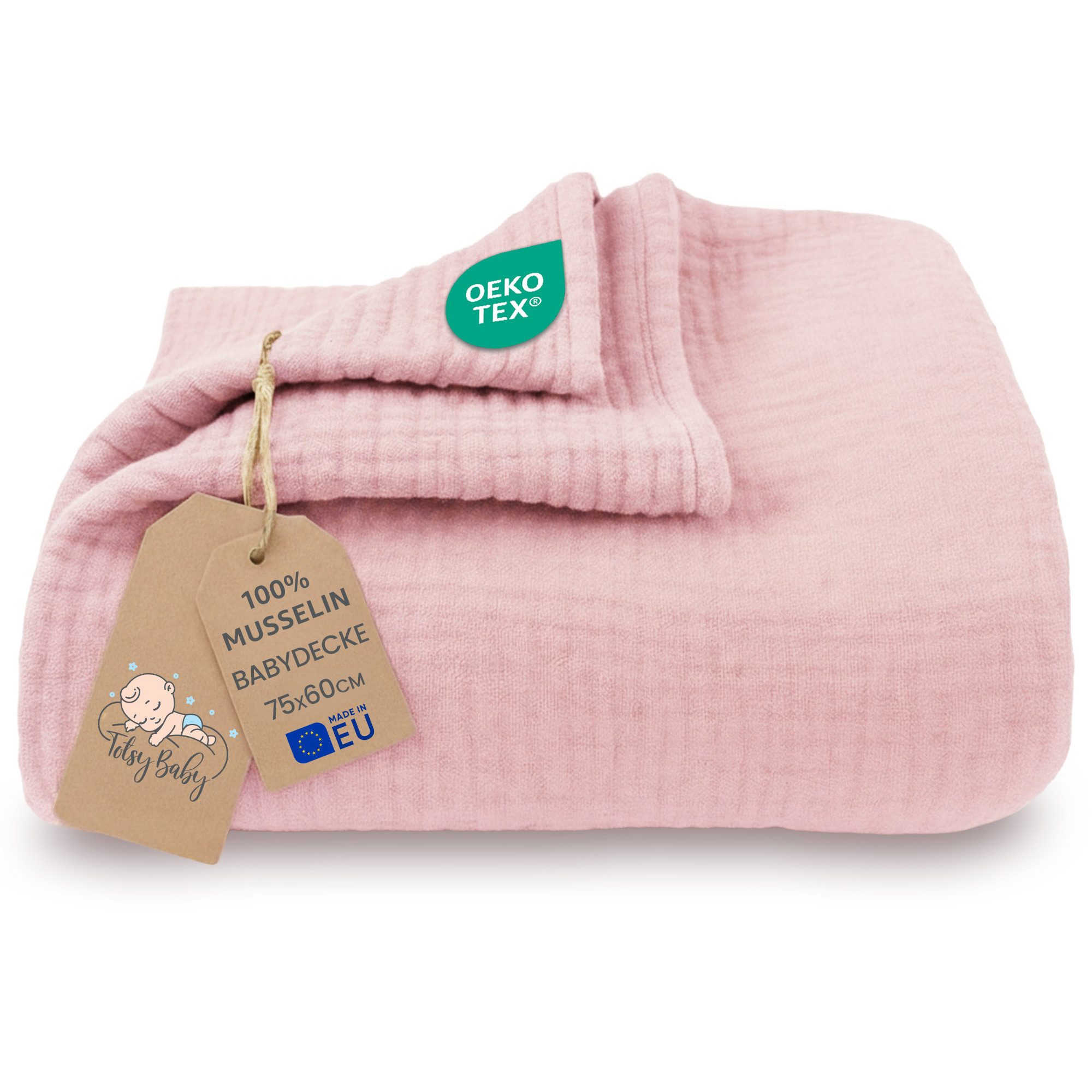 Babydecke Musselin Decke Baumwolle Kuscheldecke Pucktuch Kinder, Totsy Baby