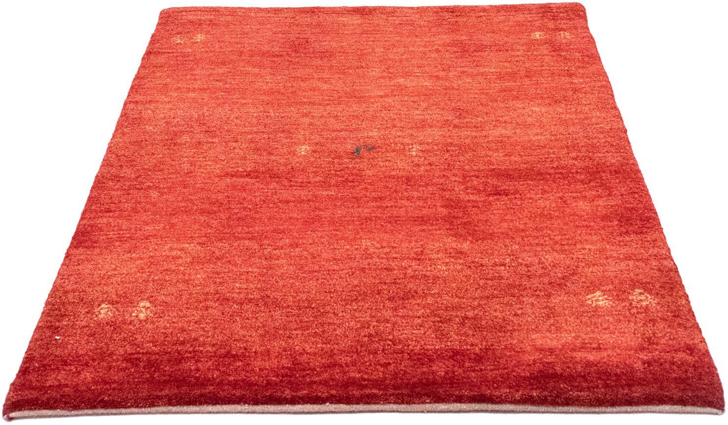 Wollteppich orange, rechteckig, 15 Höhe: handgeknüpft handgeknüpft mm, Teppich morgenland, Gabbeh