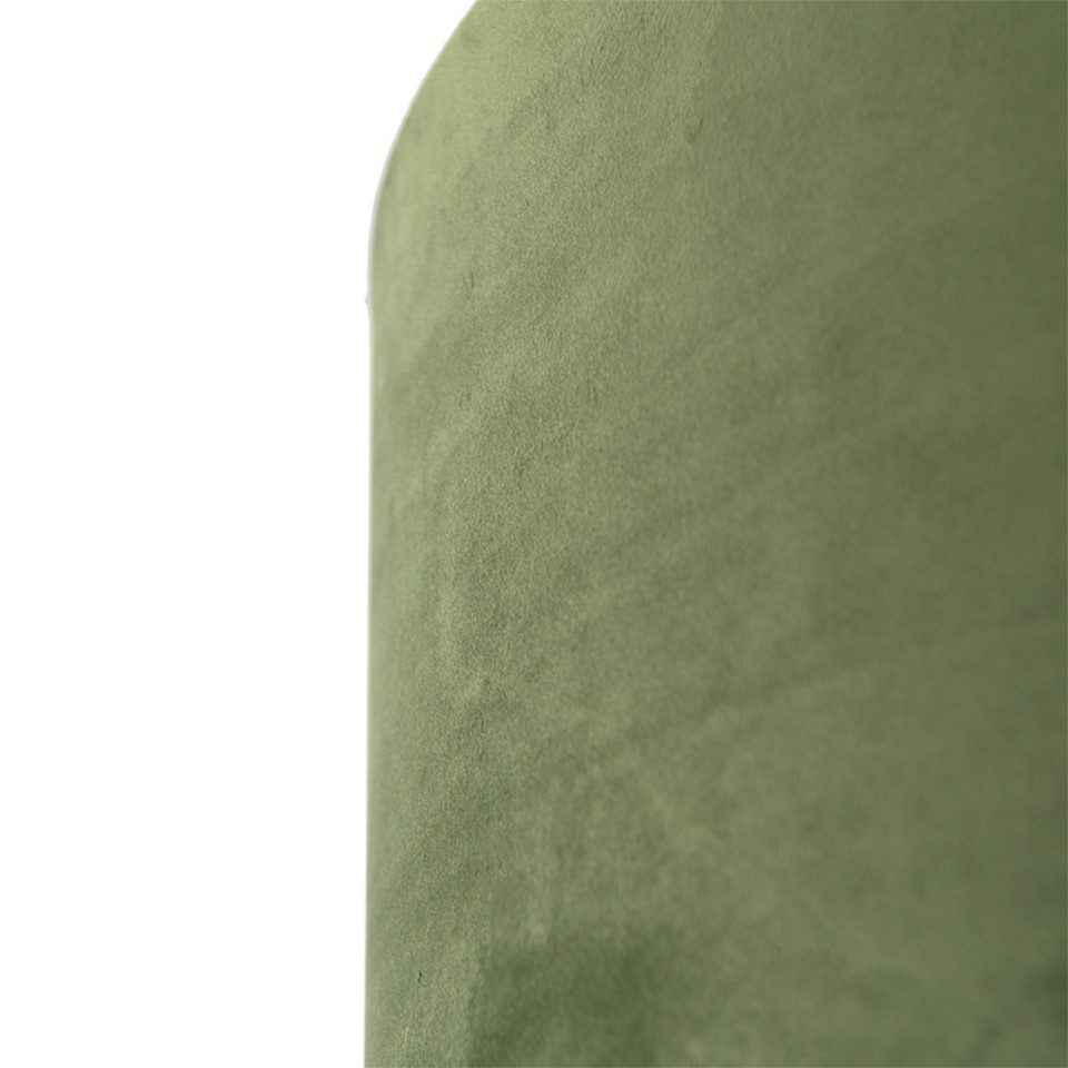 Qazqa Lampenschirm Cilinder velours, QAZQA Lampenschirm, Grün, Textil, Modern
