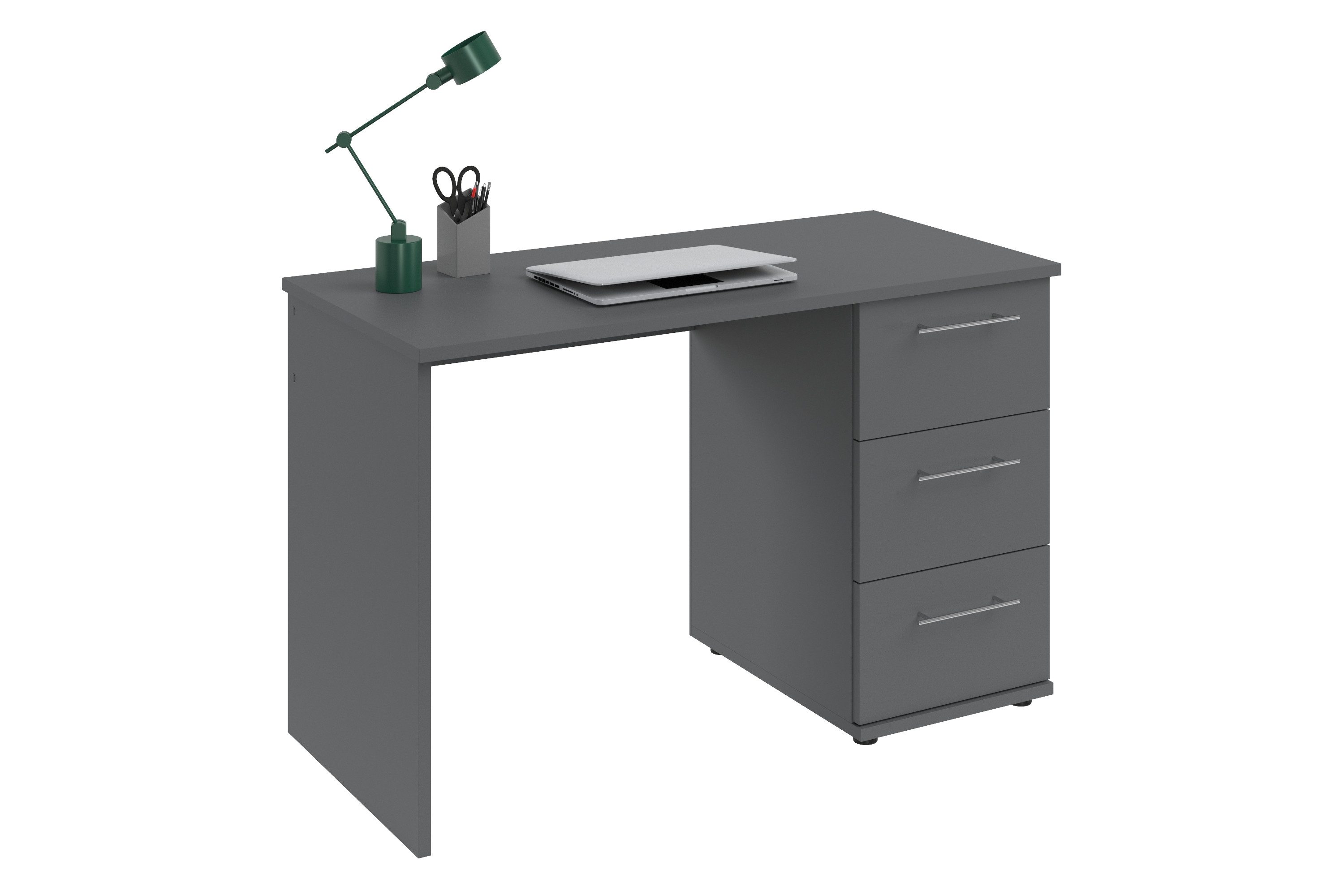 VOGL Möbelfabrik Schreibtisch Tobi, mit 3 Schubkästen, optional mit Tastaturauszug, Breite 115 cm