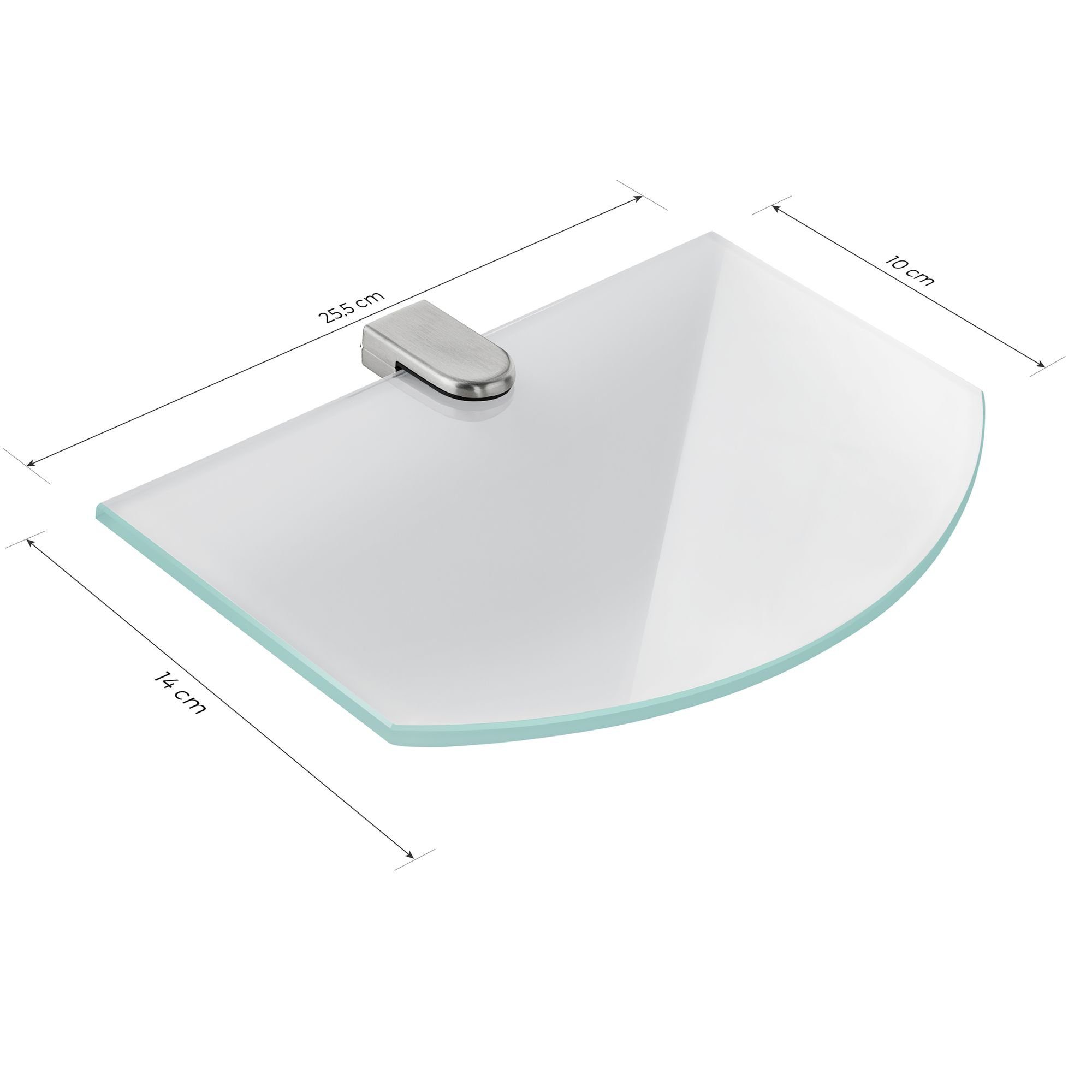 bonsport Badregal Glas Regal, Glasregal Milchglas günstig online kaufen