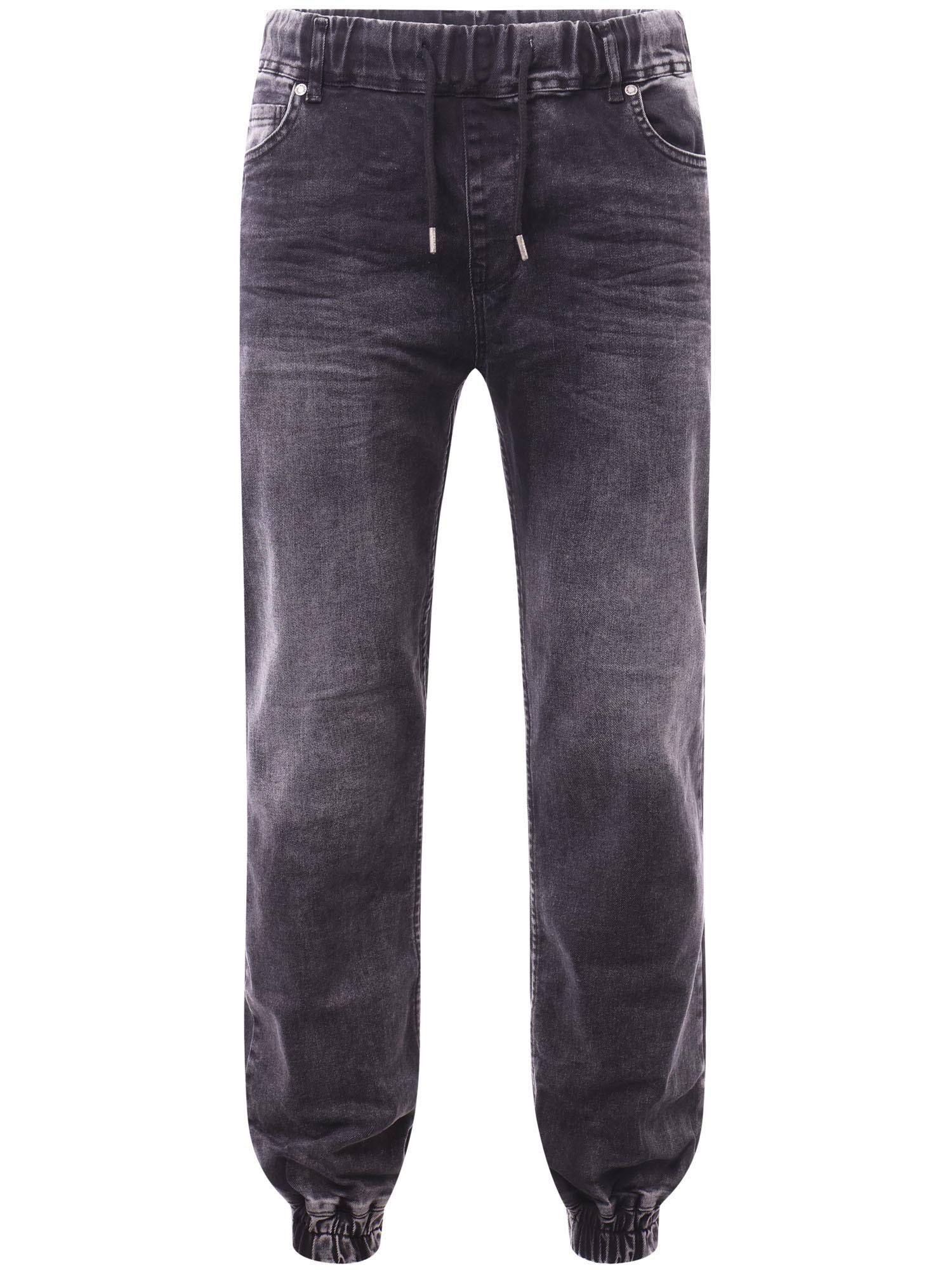 Stretch-Jeans Reslad Used Look Jeans-Herren Slim Fit Jogging-Hose RS-2073