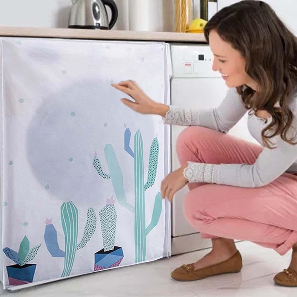 FELIXLEO Antirutschmatte Waschmaschinenabdeckung Abdeckung Frontlader Waschmaschine 60*56*83cm, 1-St. – Bild 4 von 5