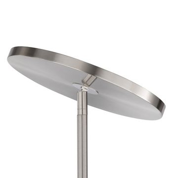 etc-shop LED Stehlampe, Kaltweiß, Warmweiß, Neutralweiß, Tageslichtweiß, Stehlampe dimmbar Modern LED Stehleuchte silber Deckenfluter dimmbar