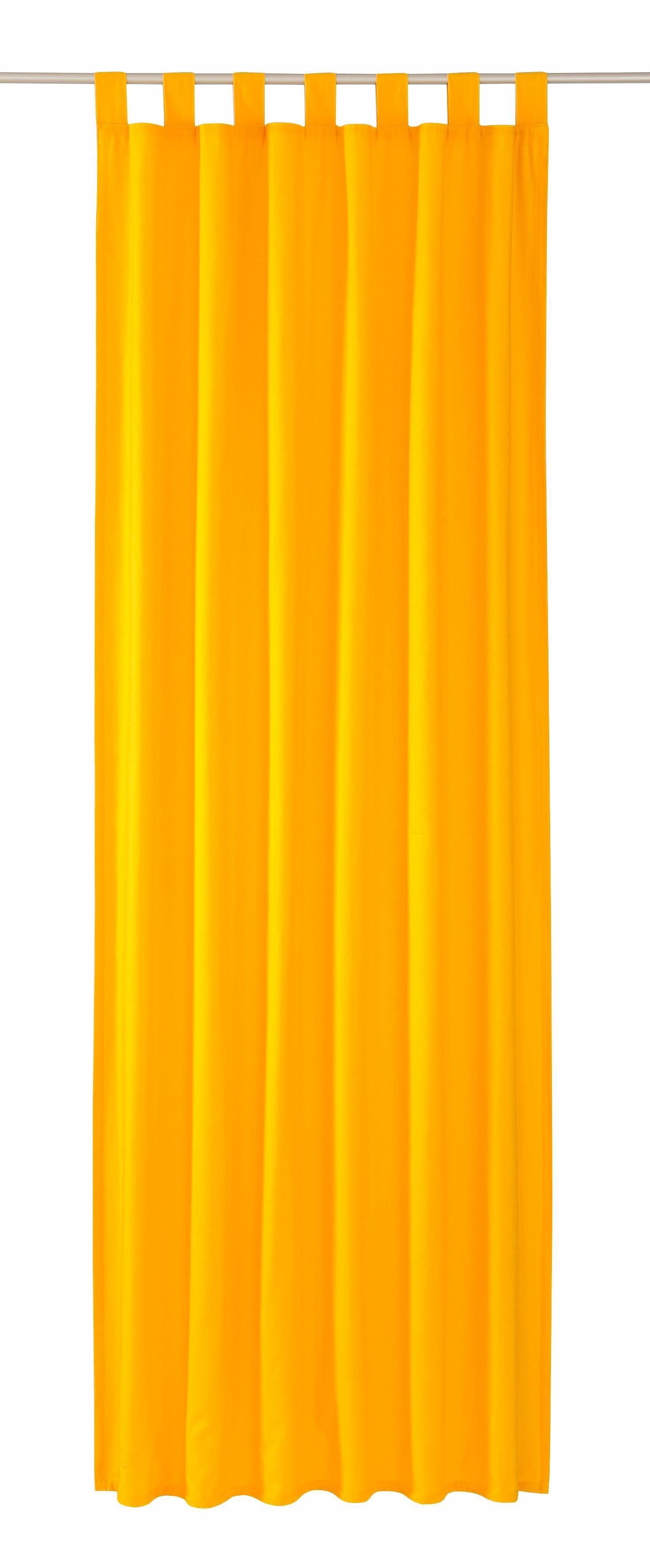 Vorhang DOVE, TOM TAILOR HOME, Schlaufen (1 St), blickdicht, Wirkware gelb