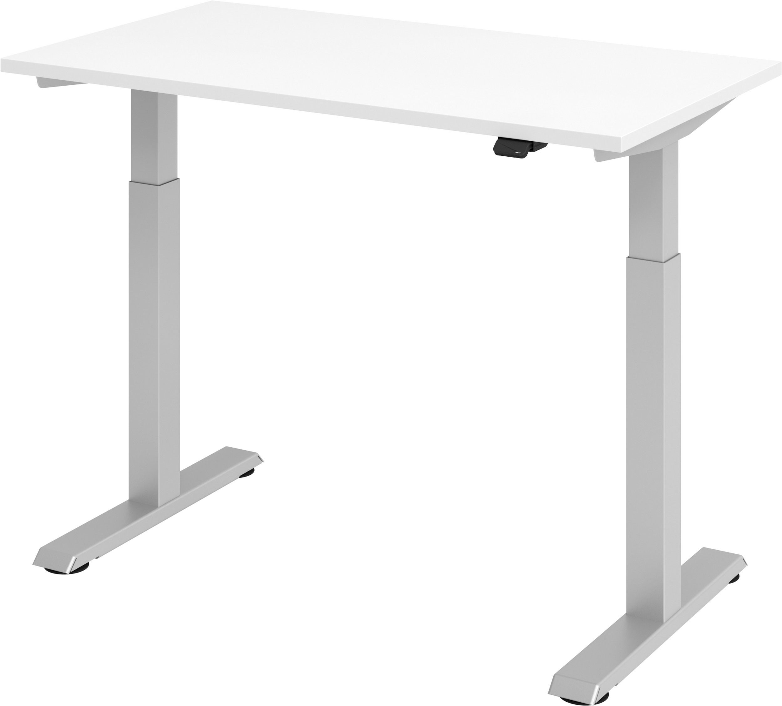 bümö Schreibtisch Schreibtisch elektrisch XMST (Mini), Rechteck: 120 x 67,2 cm - Dekor: Weiß