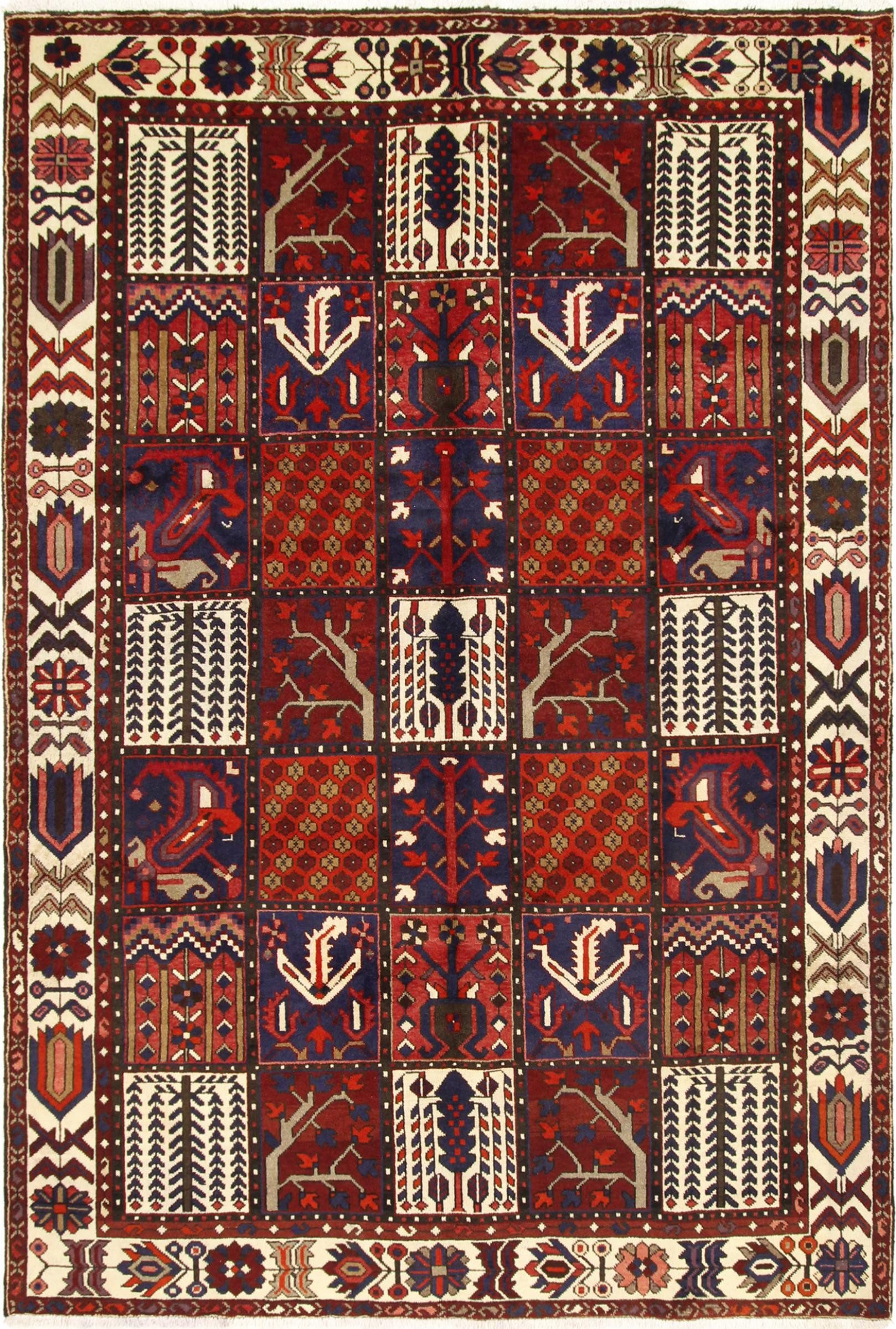 Nain Trading Orientteppich Bakhtiar 209x316 Handgeknüpfter Orientteppich / Perserteppich, rechteckig, Höhe: 12 mm