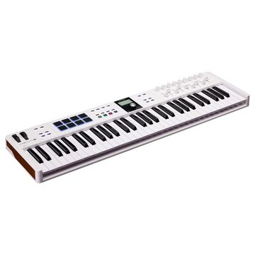 Arturia Masterkeyboard (Masterkeyboards, MIDI-Keyboard 61), KeyLab Essential 61 Mk3 White - Master Keyboard