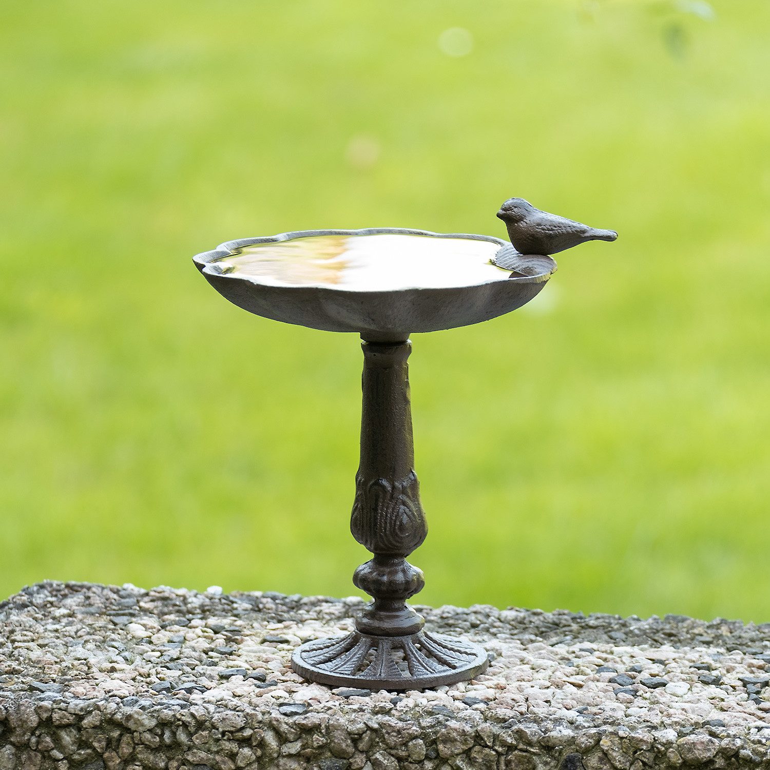 Moritz Vogeltränke Vogelbad Gußeisen Muschelform