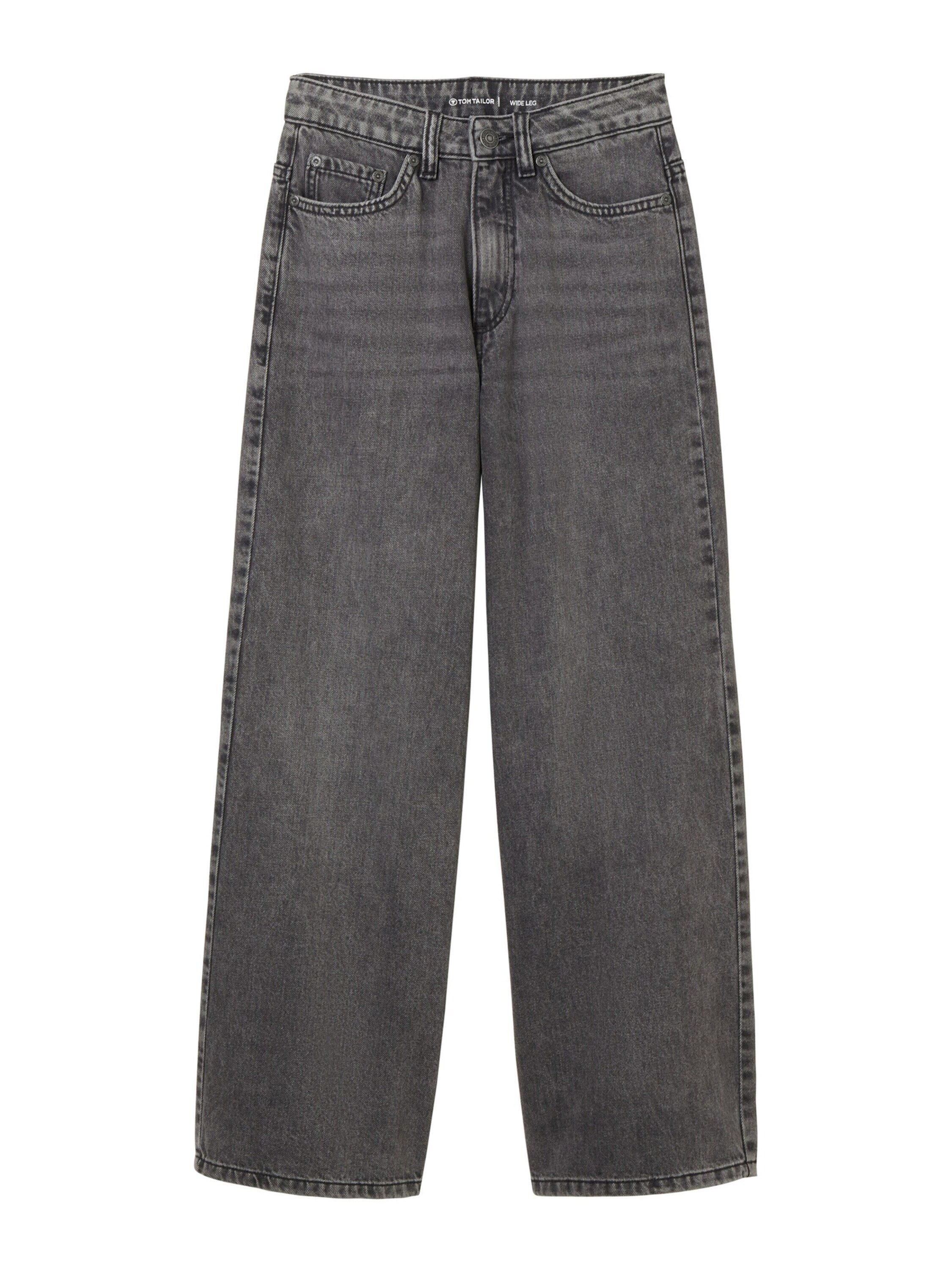 TOM TAILOR Weite Jeans (1-tlg) Plain/ohne Details