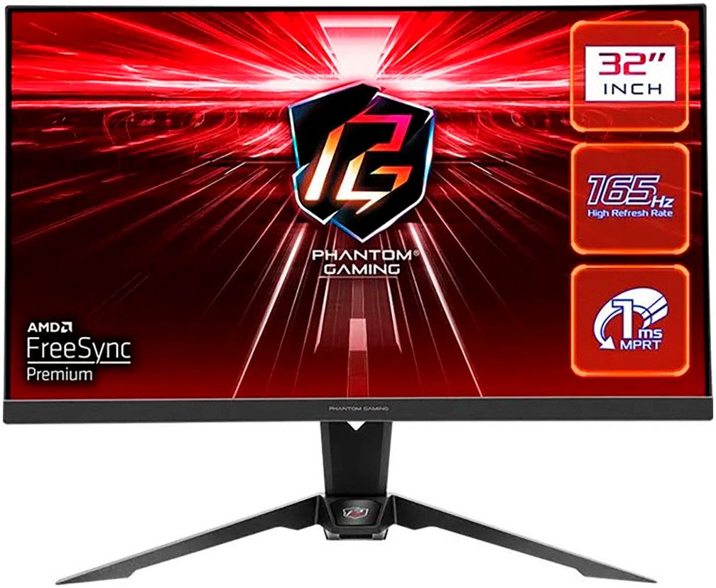Asrock PG32QF2B Gaming-LED-Monitor (81 cm/32 ", 2560 x 1440 px, QHD, 1 ms Reaktionszeit, 165 Hz, LCD)