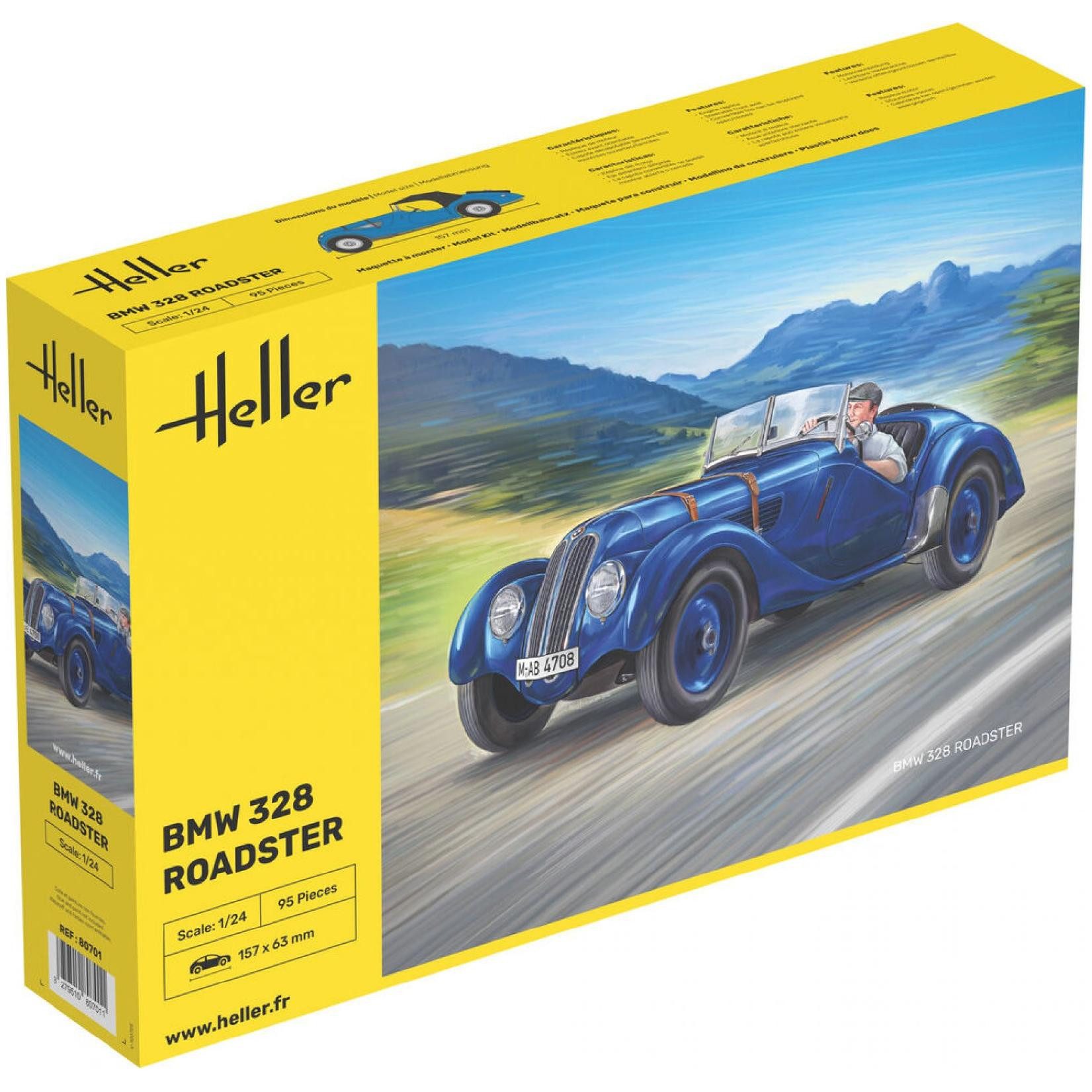 Heller Modellbausatz BMW 328 Roadster / 1:24, Maßstab 1:24