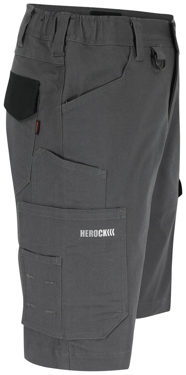 Farben Shorts 2-Wege-Stretch-Einsatz, Multi-Pocket, mit Herock kohle/schwarz verschiedene Bargo