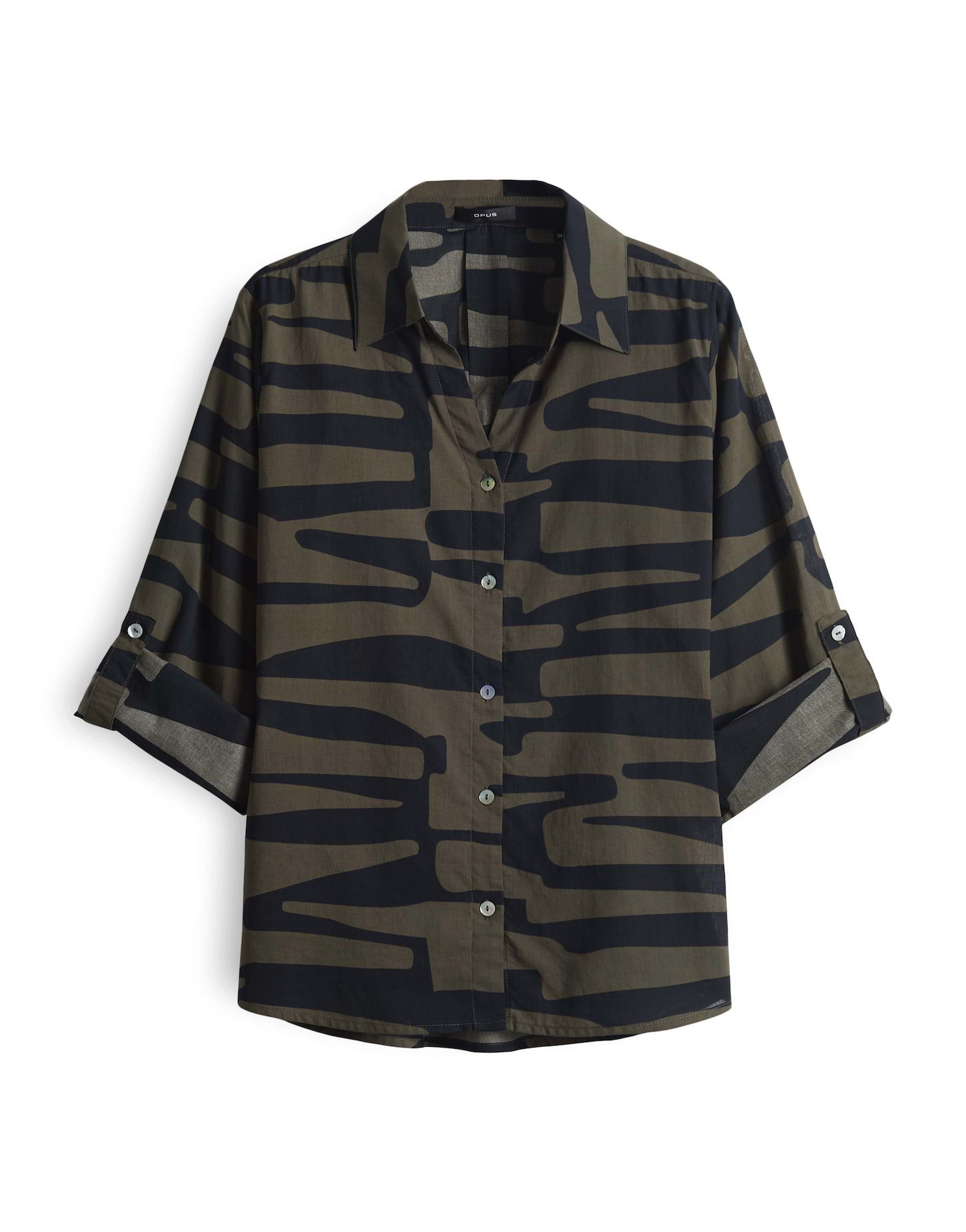 Langarmbluse FUMANI JUNGLE aus Cotton Voile